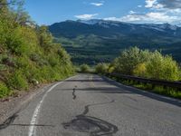 Curved Road in Rural Colorado, USA