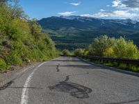 Curved Road in Rural Colorado, USA