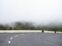 Curved Road in Spain Landscape