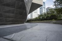 the building is shaped like a tunnel with a curved sidewall that wraps a very large area