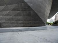 the building is shaped like a tunnel with a curved sidewall that wraps a very large area