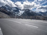 Curving Asphalt Road in the Highlands of Austria