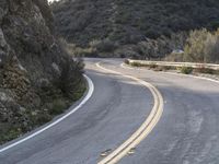 Curving Highway in California Landscape