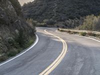 Curving Highway in California Landscape