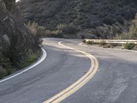 Curving Highway in California Landscape