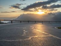 Curving Road in Majorca, Balearic Islands at Dawn