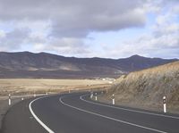 Curvy Road in Fuerteventura, Europe