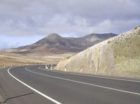 Curvy Road in Fuerteventura, Europe