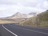 Curvy Road in Fuerteventura, Europe