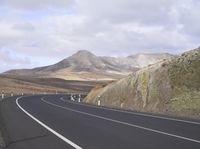 Curvy Road in Fuerteventura, Europe