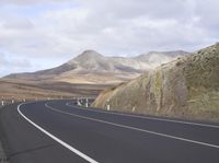 Curvy Road in Fuerteventura, Europe