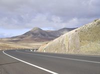 Curvy Road in Fuerteventura, Europe