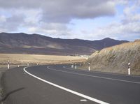 Curvy Road in Fuerteventura, Europe