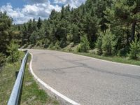 A Curvy Road in the Pyrenees, Spain