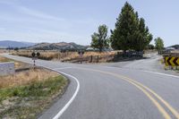 there are two curves on this curvy road where traffic is backed up and left