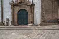 Classic Architecture Facade in Cusco, Peru