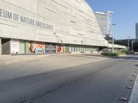 there is no image here to provide a caption for in this article this image shows the exterior of a museum with a banner