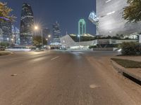 Dallas City Night Skyline