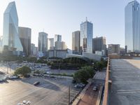 Dallas Cityscape: An Aerial View of the Metropolitan Area