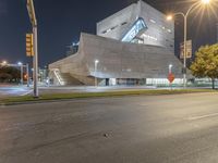 Dallas Cityscape with Illuminated Street Lights 004