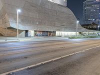 Dallas Nighttime Cityscape with Modern Architecture