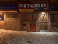 Dark Courtyard in Berlin with Modern Architecture