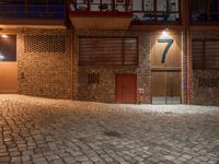 Dark Courtyard in Berlin with Modern Architecture