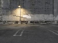 Dark Industrial Cityscape with Urban Brick Walls