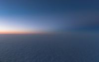 Dawn Aerial View: Open Space Above Clouds