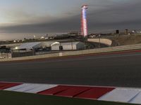 Dawn at Airport Race Track with Asphalt 001