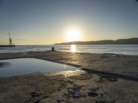 Dawn at a Coastal Beach in Portugal