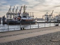 Dawn at Hamburg Harbor, Germany