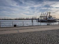 Dawn at Hamburg Harbor, Germany