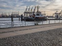 Dawn at Hamburg Harbor, Germany
