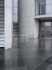 Dawn in Berlin: Cityscape with Concrete Building