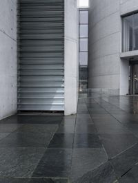 Dawn in Berlin: Cityscape with Concrete Building