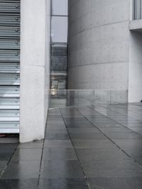 Dawn in Berlin: Cityscape with Concrete Building