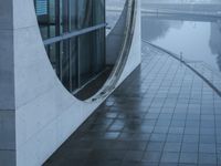 Dawn in Berlin: Cityscape with Concrete and Water