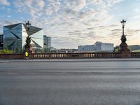 Dawn on the Bridge in Berlin, Germany