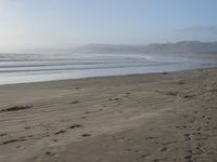 Dawn on the Coastal Beach of California