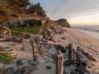 Dawn in California on the Coastal Shore