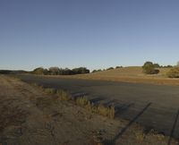 Dawn in California: A Clear Sky Over the Desert