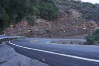 Dawn in California: Mountain Road Landscape