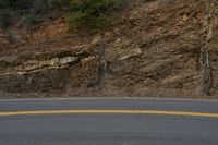 Dawn on California Mountain Road with Asphalt