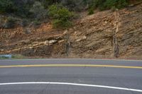 Dawn in California: Mountain Road Asphalt 002