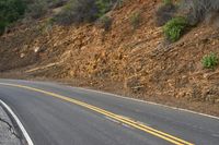 Dawn in California - Scenic Road with Mountain View