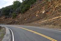 Dawn in California - Scenic Road with Mountain View