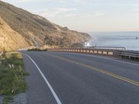 Dawn in California, USA: A Coastal Road