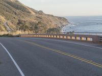 Dawn in California, USA: A Coastal Road