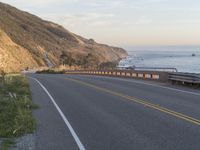 Dawn in California, USA: A Coastal Road